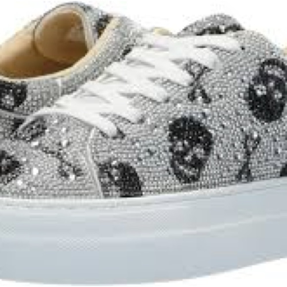 Betsey Johnson Women's Glitter Skull Sneakers - Picture 6 of 9